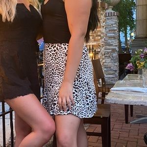 CHEETAH PRINT STRETCHY MINI SKIRT